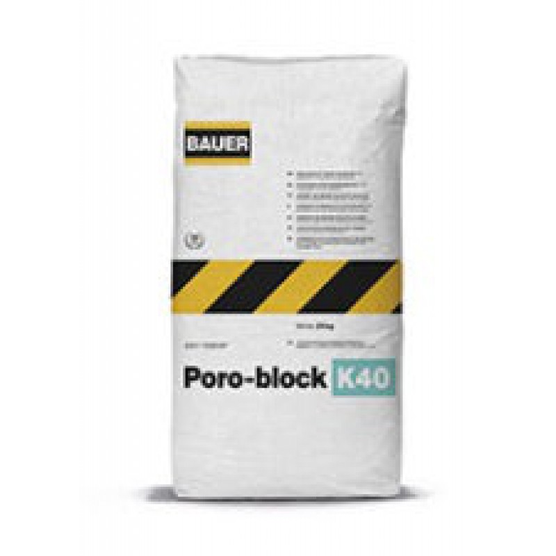 ΚΟΛΛΑ PORO-BLOCK ΛΕΥΚΗ (25KG) BAUER