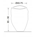 ΝΙΠΤΗΡΑΣ ΕΠΙΔΑΠΕΔΙΟΣ RIVER STONE VERO Φ40-75 Η.85-90CM ΝΙΠΤΗΡΑΣ ΕΠΙΔΑΠΕΔΙΟΣ RIVER STONE VERO Φ40-75 Η.85-90CM