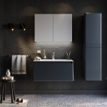 ΣΕΤ ΕΠΙΠΛΟ ΜΠΑΝΙΟΥ BELLA ANTHRACITE MATT 80CM