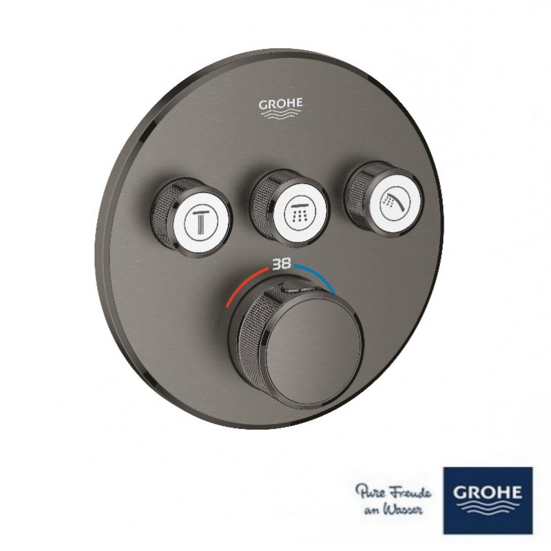ΑΝΑΜΙΚΤΗΣ GROHETHERM SMART CONTROL III BRUSHED HARD GRAPHITE (29121AL0) GROHE