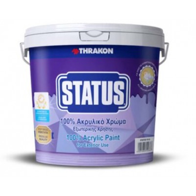 STATUS 100% ΑΚΡΥΛΙΚΟ ΛΕΥΚΟ (750ML) THRAKON