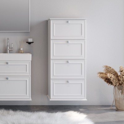 ΣΤΗΛΗ ΕΠΙΠΛΟΥ ΚΡΕΜΑΣΤΗ STELLA WHITE 54X42X120CM ΣΤΗΛΗ ΕΠΙΠΛΟΥ ΚΡΕΜΑΣΤΗ STELLA WHITE 54X42X120CM