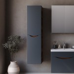 ΣΤΗΛΗ ΕΠΙΠΛΟΥ ΚΡΕΜΑΣΤΗ SMILE ANTHRACITE/BAROQUE 33.6X35X138CM