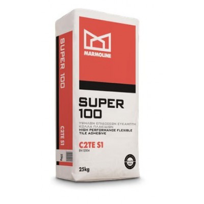 ΚΟΛΛΑ SUPER 100 C2TE S1 ΛΕΥΚΗ (25KG) MARMOLINE