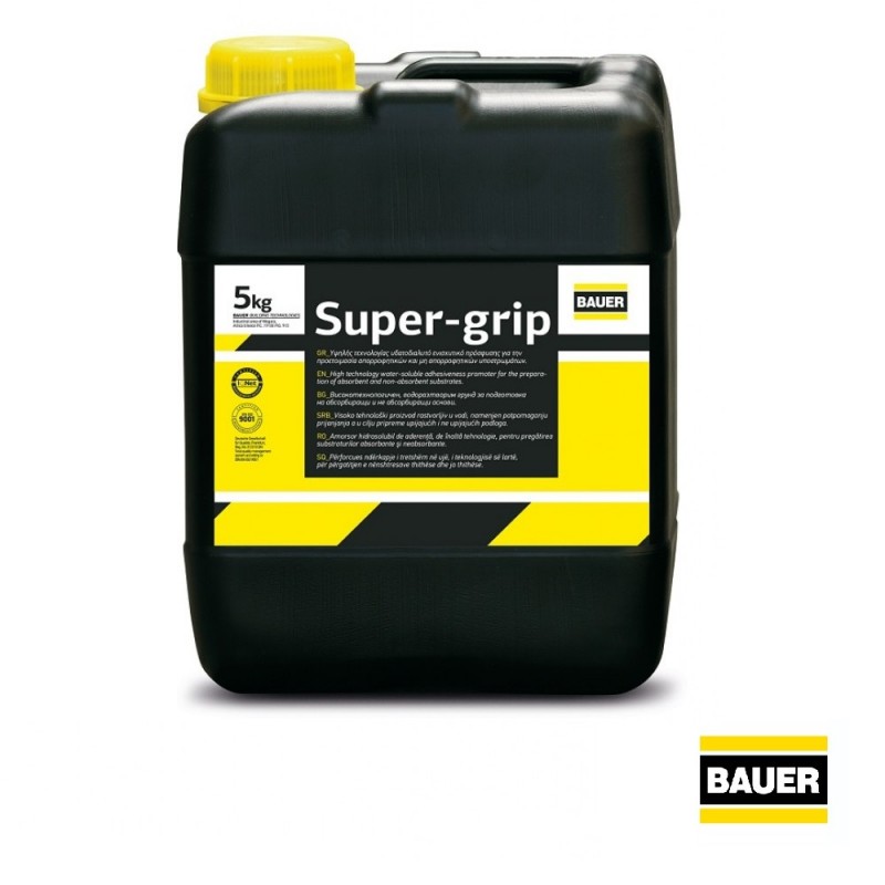 SUPER GRIP ΥΨΗΛΗΣ ΤΕΧΝΟΛΟΓΙΑΣ ΕΝΌΣ ΣΥΣΤΑΤΙΚΟΥ ΥΔΑΤΟΔΙΑΛΥΤΟ ΑΣΤΑΡΙ BAUER (5KG)