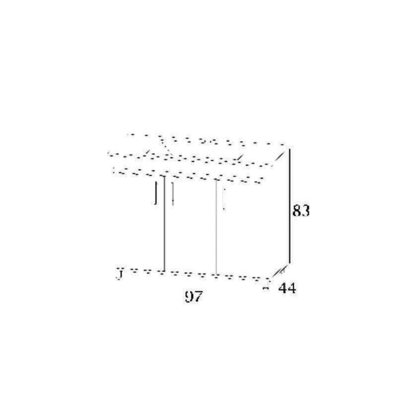 ΒΑΣΗ ΕΠΙΠΛΟΥ ΜΕ ΝΙΠΤΗΡΑ ATLANTIC NATURAL 100CM