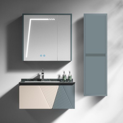 ΣΕΤ ΕΠΙΠΛΟ ΜΠΑΝΙΟΥ VICTORIA BEIGE/PETROL 80CM