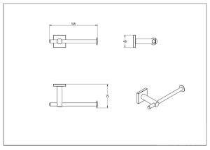 DELTA ΧΑΡΤΟΘΗΚΗ CHROME BRASS - Image 2