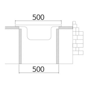 DIMITRA ΝΕΡΟΧΥΤΗΣ ΜΟΝΟΣ INOX ΛΕΙΟ 50Χ50CM - Image 3