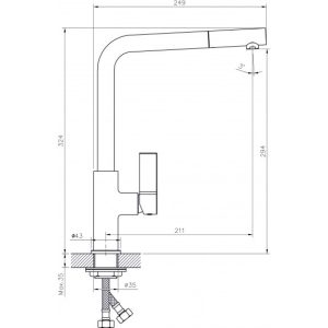ΜΠΑΤΑΡΙΑ ΚΟΥΖΙΝΑΣ GRANITE WHITE - Image 3