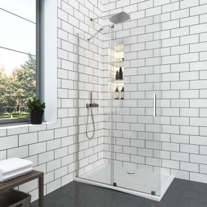 ΕΥΘΥΓΡΑΜΜΗ ΚΑΜΠΙΝΑ ELGINO CHROME CLEAR 80X200CM
