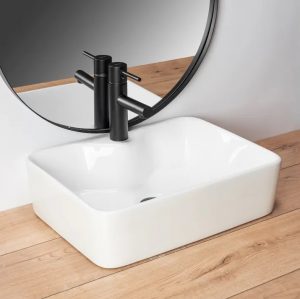 ΝΙΠΤΗΡΑΣ ΕΠΙΤΡΑΠΕΖΙΟΣ ALYA WHITE GLOSSY 48X37X13.5CM - Image 2