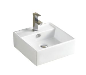 ΝΙΠΤΗΡΑΣ ΕΠΙΤΡΑΠΕΖΙΟΣ AMALFI HOLE 41 WHITE GLOSSY 41X41X14.5CM