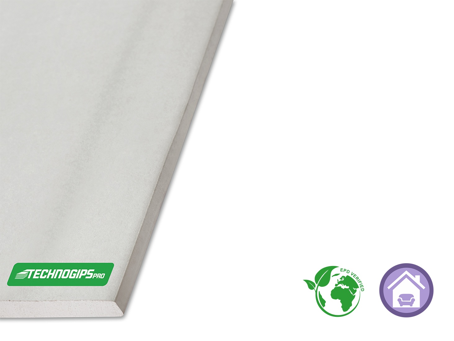 TEC A ΓΥΨΟΣΑΝΙΔΑ STANDARD A 1.20X3.00M ΠΑΧΟΣ 12.5ΜΜ (3.60Μ²) TECHNOGIPS - Image 1