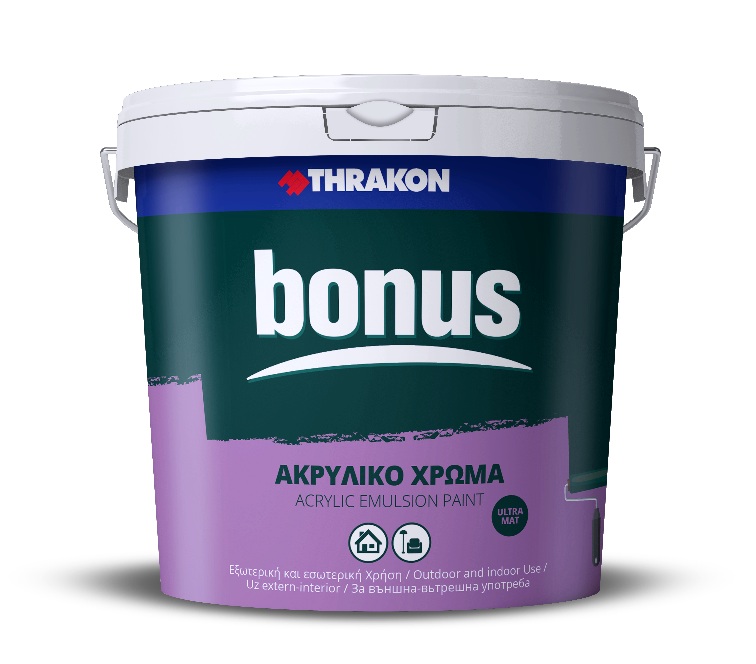 bonus-1.jpg BONUS ΑΚΡΥΛΙΚΟ ΛΕΥΚΟ (9LT) THRAKON (Γ) - Image 1