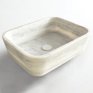 ΝΙΠΤΗΡΑΣ ΕΠΙΚΑΘΗΜΕΝΟΣ GAIA MARBLE CARRARA NUOVO 50X38 Η.14CM