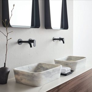 ΝΙΠΤΗΡΑΣ ΕΠΙΚΑΘΗΜΕΝΟΣ GAIA MARBLE CARRARA NUOVO 50X38 Η.14CM - Image 2