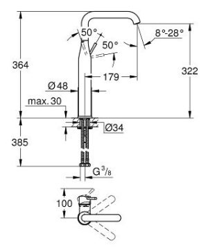 ΜΠΑΤΑΡΙΑ ΝΙΠΤΗΡΟΣ XL ΨΗΛΗ ESSENCE BRUSHED HARD GRAPHITE - Image 2
