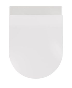 ΣΕΤ ΛΕΚΑΝΗ ΚΡΕΜΑΣΤΗ URBY WHITE GLOSSY RIMFLUS ΜΕ ΚΑΠΑΚΙ SLIM SOFT CLOSE 48CM SANINDUSA - Image 3