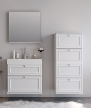 ΣΕΤ ΕΠΙΠΛΟΥ ΜΠΑΝΙΟΥ STELLA 70cm χρ.WHITE MAT 9SSTE070WHM