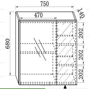ΣΕΤ ΠΑΓΚΟΥ DIONE 80cm χρ.WHITE S3BDIO080WH - Image 2