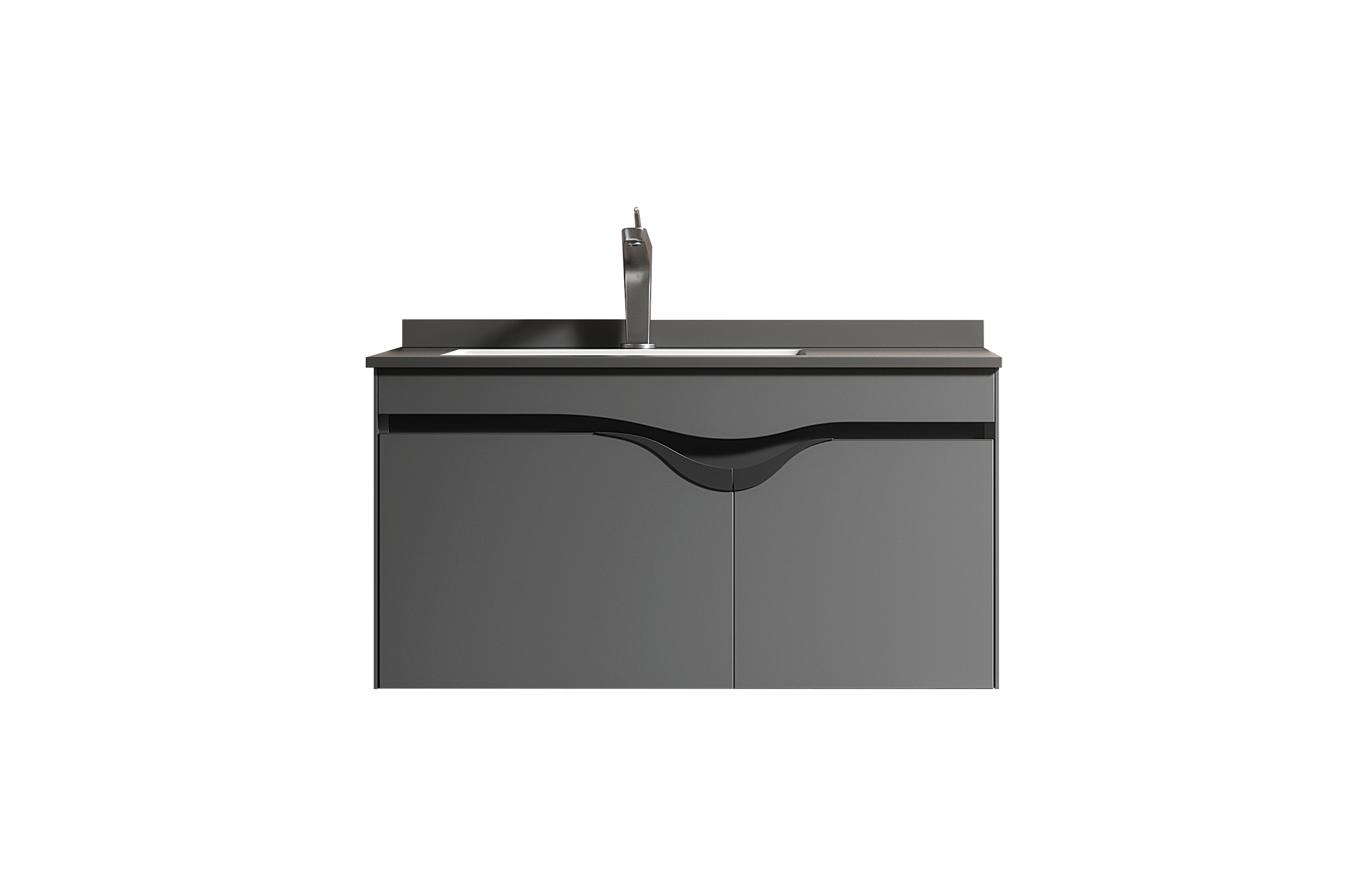 DIVA-80-1 Σετ Πάγκου DIVA 80 cm Κόντρα Πλακέ Θαλάσσης (Plywood) χρ. ΑΝΘΡΑΚΙ S3BDIV080ANTH - Image 1