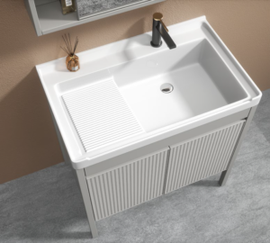 ΣΕΤ ΜΠΑΝΙΟΥ DRYAS 60cm χρ.SILVER GREY ΠΟΛΥΑΙΘΥΛΕΝΙΟ (HDPE High Density) - Image 2
