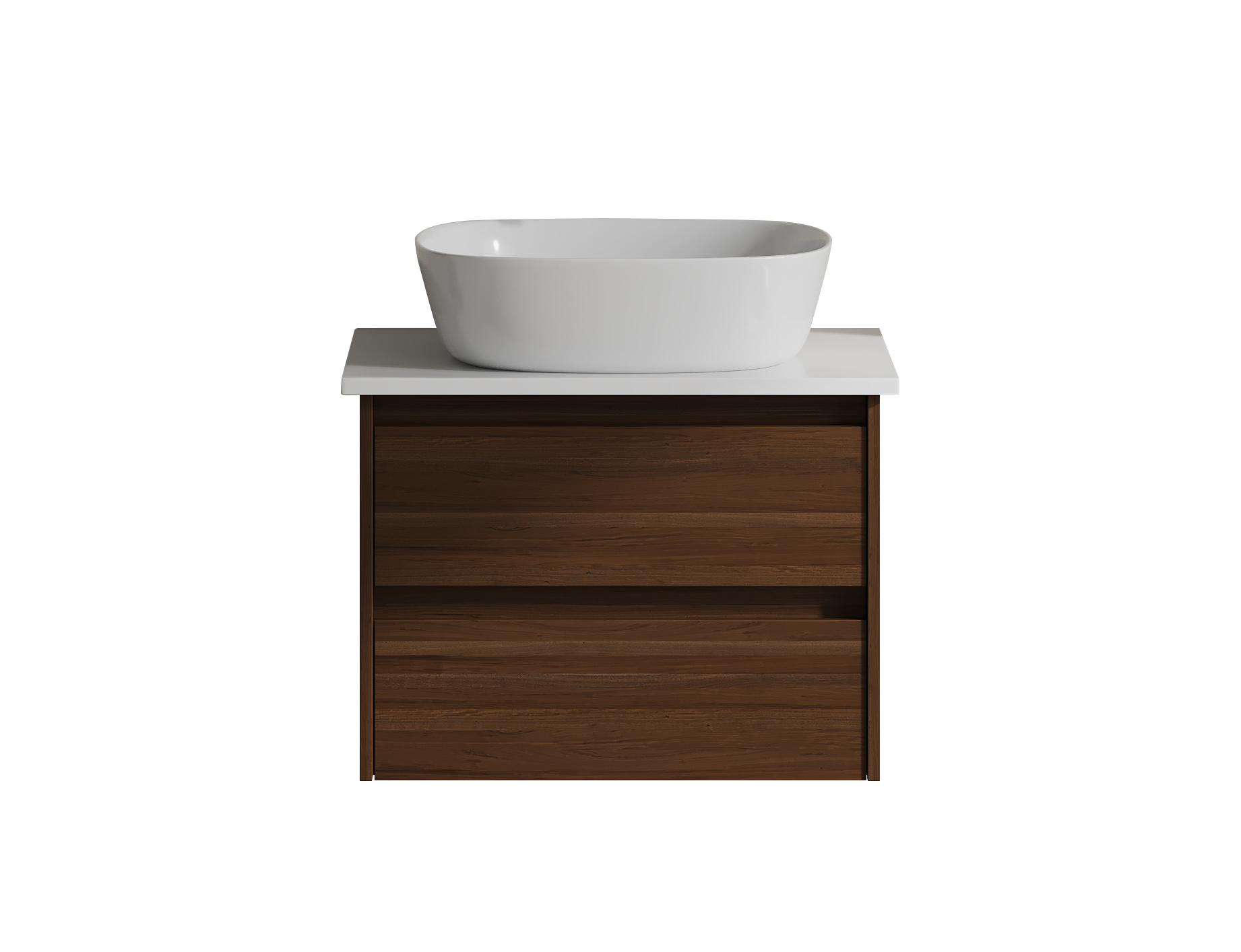 EVELYN-60盆 Σετ Πάγκου EVELYN TOP 60cm χρ.BROWN S3BEVET060BR - Image 1