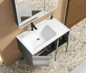 ΣΕΤ ΜΠΑΝΙΟΥ HERA 100cm χρ.LIGHT GREY ΠΟΛΥΑΙΘΥΛΕΝΙΟ (HDPE High Density) - Image 2