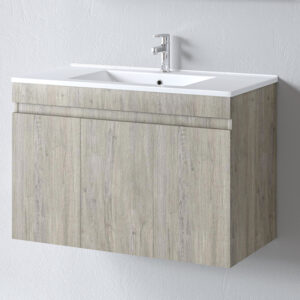 Σετ Έπιπλο Μπάνιου OMEGA BEIGE OAK 90 9SOM090BO0W Πάγκο 87x44x60 - Image 3