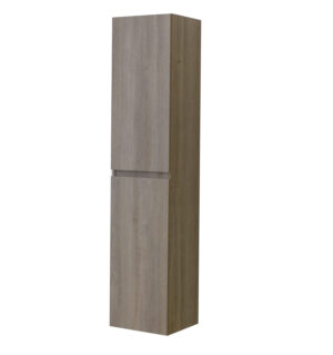 Στήλη OMEGA GREY OAK 35 3COM035GO0 κρεμαστή 35x32x160 με δύο πόρτες - Image 5