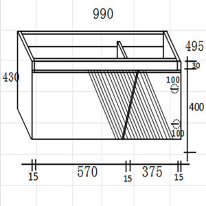 ΣΕΤ ΠΑΓΚΟΥ VICTORIA 100cm PLYWOOD χρ.BEIGE/PETROL S3BVIC100BEPE - Image 3
