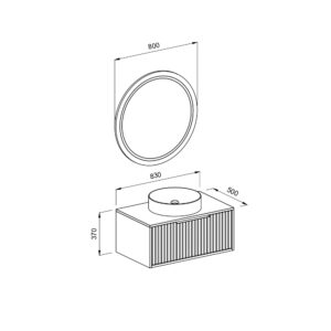 ΚΑΘΡΕΦΤΗΣ LED HOLE ΣΤΡΟΓΓΥΛΟΣ Φ80 χρ. ΛΕΥΚΟ ΜΑΤ 3MHOL085WHM - Image 2