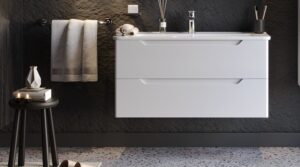 Πάγκος PERLA Λευκό MDF 18mm Λάκα 100 S3BPERL100W 105x46x53cm